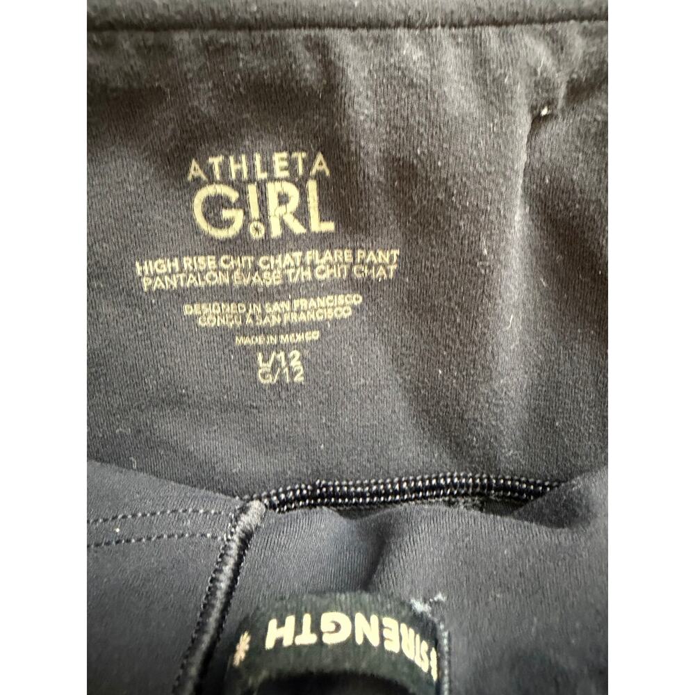 Athleta Girls Lot 4 Items Flare Leggings Hoodie Sweatshirt 12 Large Purple Navy‎ - Picture 3 of 4
